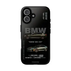 Car Enthusiast Phone Case, Bmw M5 CS Design, Vehicle Lover Gift, Automotive Accessory, Luxury Car Gift, Protective Phone Cover