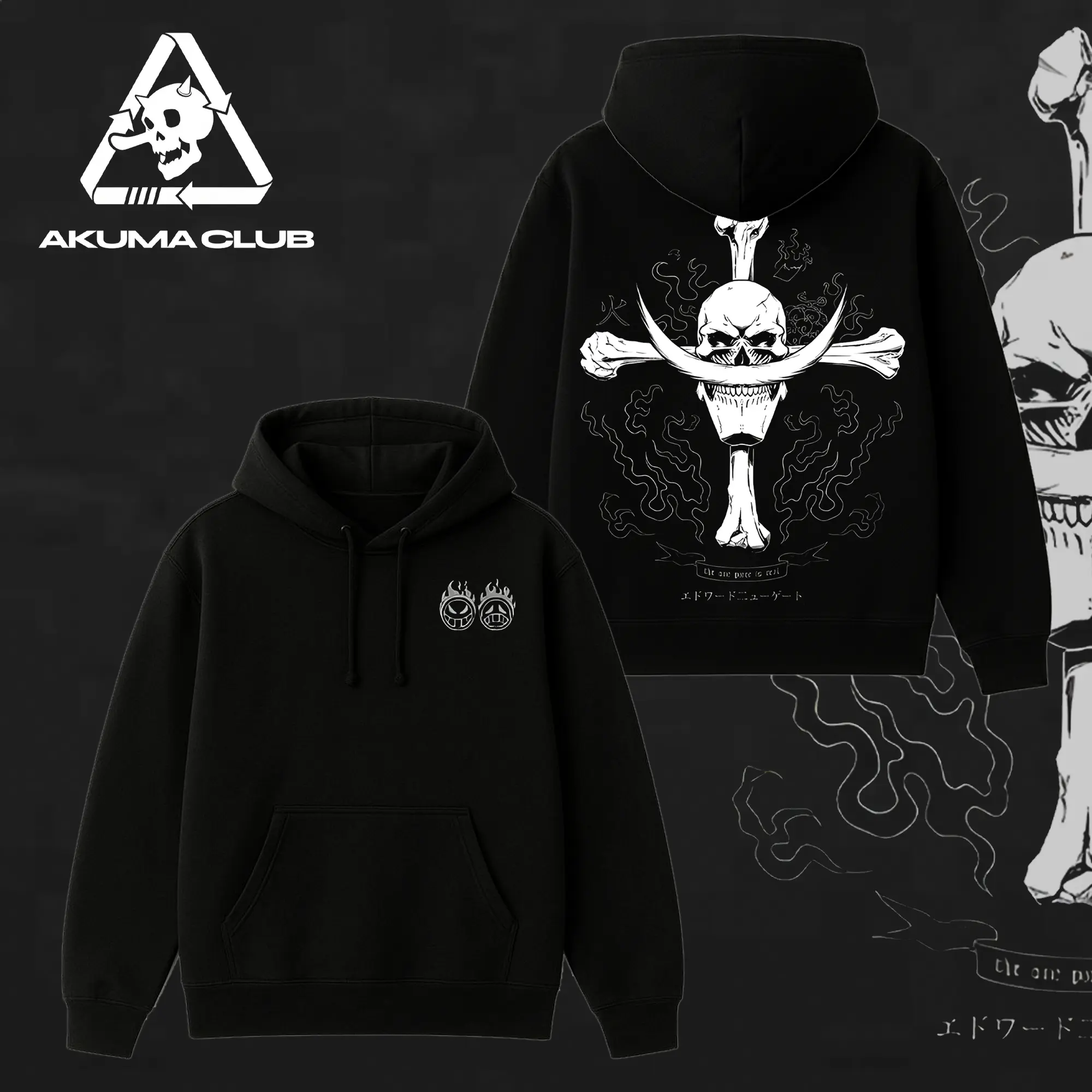 Limited Ace Whitebeard - (Made in US) Hoodie T-Shirt Sweatshirt, Retro Vintage Unisex Graphic 90s Cotton, Gift For Wibu, Anime Manga Y2K Streetwear