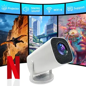 Hy300ultra Portable Home Cinema Projector, Lightweight Design, Auto Keystone Correction, Native 720p, Dual Band WiFi 6 5g, Bluetooth-compatible 5.0, Android 11, Home & Outdoor Use