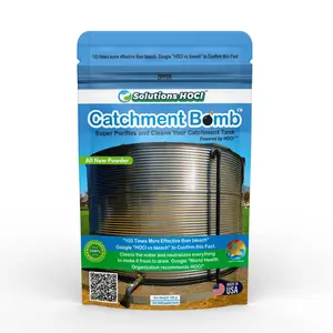 Solutions HOCL Power Clean with HOCL - Catchment Tank Cleaner Crystals Bomb Underground Water Tank Cleaning - Super Cleans your Catchment - treats 5,000 gallons - 100 Grams Pack Household