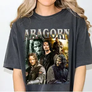 Aragorn Graphic Tee - The Lord of The Rings Movie Shirt - LOTR - Middle Earth - Strider - Ranger of the North - King of Arnor - Men's Top - Menswear Tshirt Streetwear