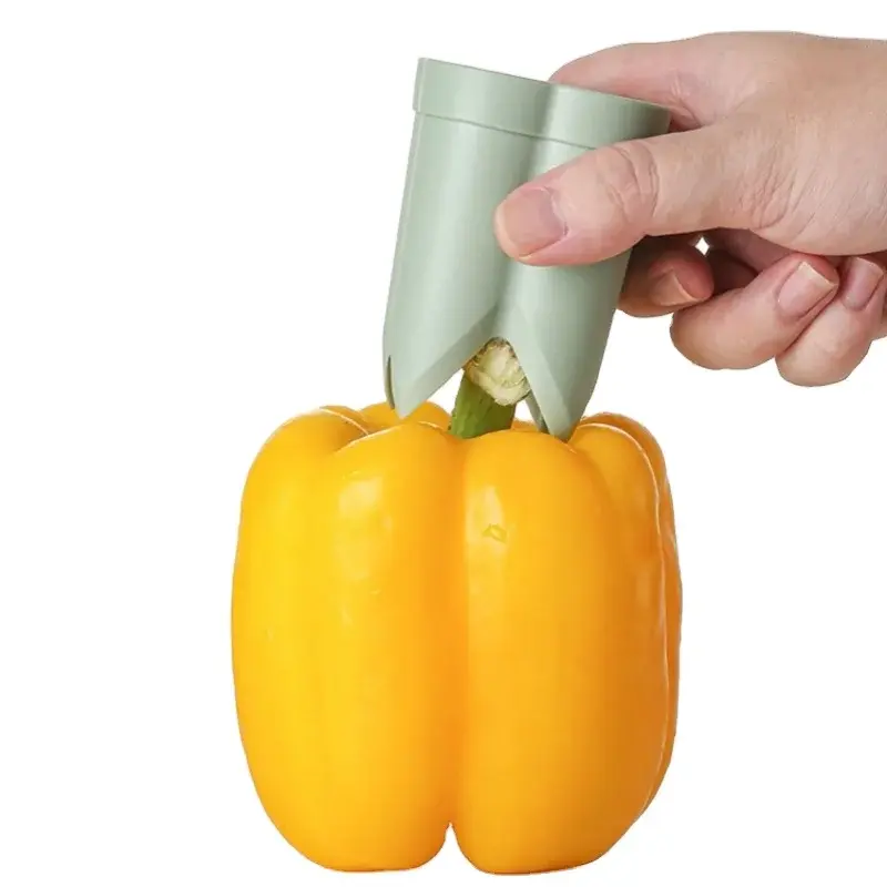 Chef Prepper Kitchen Gadget for Bell Peppers – Easy Core & Seed Extractor, Safe ...