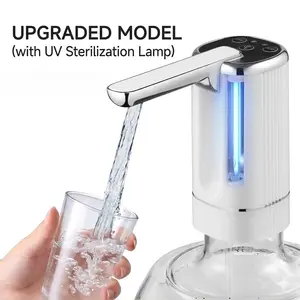 5 Gallon Water Dispenser Pump(2026 Upgraded), Rechargeable Electric Water Pump for Water Bottles, One-Touch Operation, BPA-Free for Home, Office & Camping