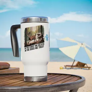 Forest Dogs Illustration Travel Mug | Stainless Steel 14oz