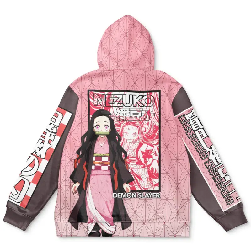 Kamado Nezuko Haori Demon Slayer Streetwear Hoodie Kamado Nezuko Haori Demon Slayer Streetwear Hoodie