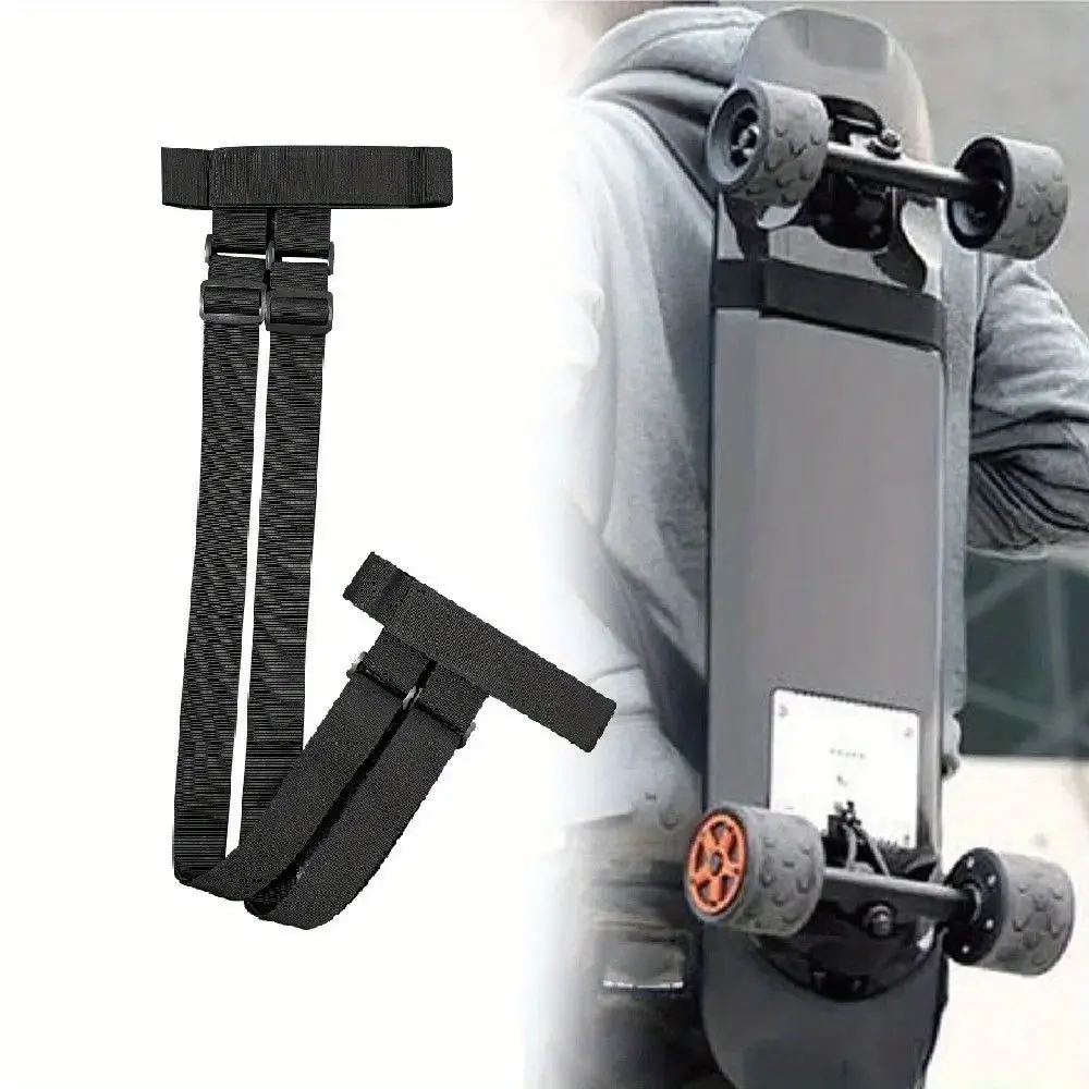 1count, Adjustable Skateboard Backpack Strap, Durable Snowboard Carrier, Flexible Shoulder Strap, Portable Handbag Belt, Outdoor Sports Accessory
