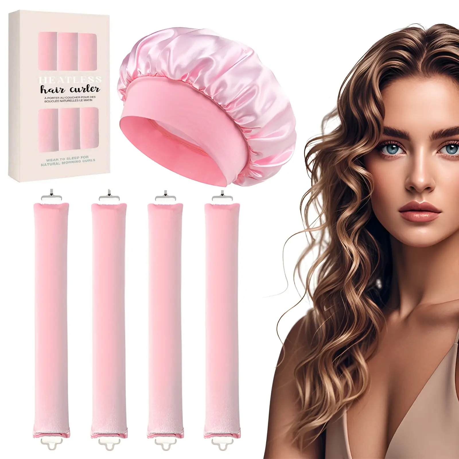 Pink curling iron