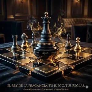 Armaf Check Mate King Eau de Parfum 3.4oz 100ml - Amber Woody Fragrance for Men with Plum & Sandalwood Notes