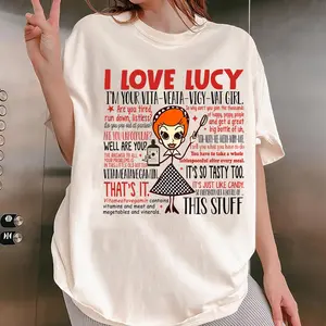 I Love Lucy Funny Quotes Shirt, 50s 60s TV Show Sweatshirt, Hoodie, Gift For Her, Birthday Gift, Vintage Merch