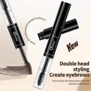 O'CHEAL Double-Head Eyebrow Pencil - Naturally Sets + Fills in Eyebrow Color - Creates 3D Wild Eyebrows
