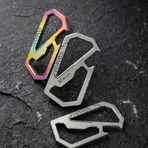 Mulight EDC Titan Carabiner Ultralight 11g Titanium Carabiner |   EDC Keychain & Bottle Opener Minimalist design, maximum utility The ultimate 11g Titanium EDC clip