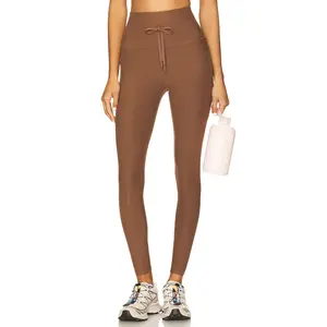 Beyond Yoga Spacedye Go Pocket Midi Legging in True Chocolate Heather