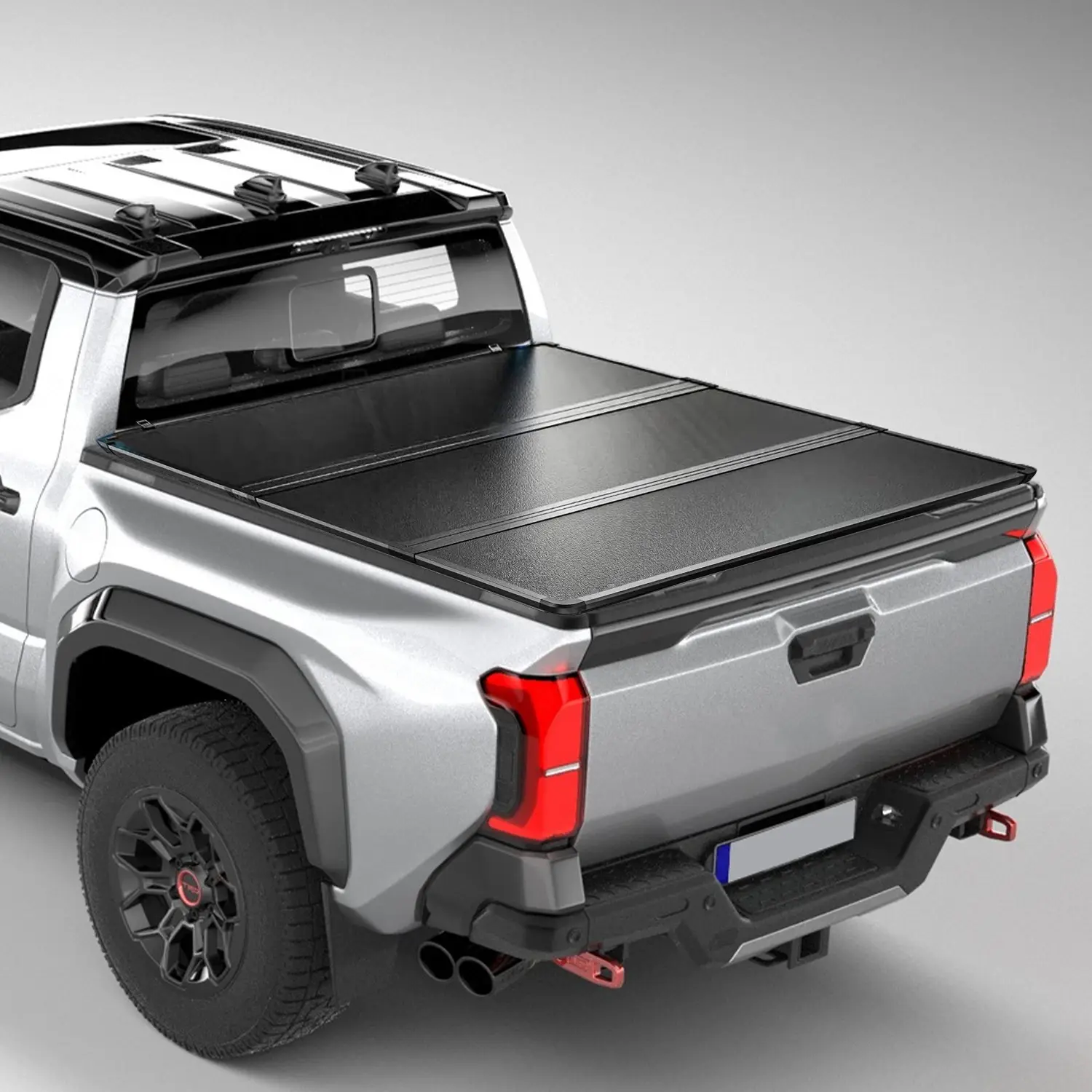 Hard Tri-Fold Truck Bed Tonneau Cover for Toyota Tacoma 5FT Bed, Waterproof Pickup Bed Cover