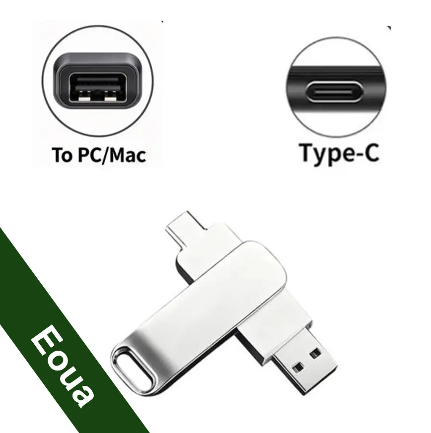 2-in-1 USB Flash Drive Type-C for Phone Laptop