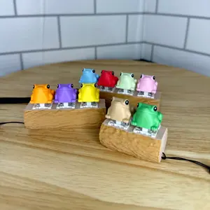Frog Fidget Toy: Clicky Sensory Toy on Log Base