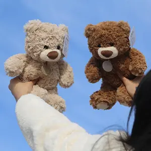 10Inch Teddy Bear Stuffed Animal, Soft Stuffed Teddy Bear Plush Toy, Birthday Xmas Gifts for Kids Baby (Light Brown)