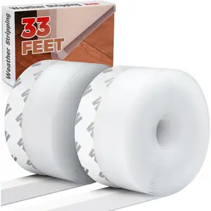 Weather Stripping Door Seal Strip 33 , Sealing Sticker Sealing Tape for Door Draft Stopper Adhesive for Doors, Suitable for Windows, Doors