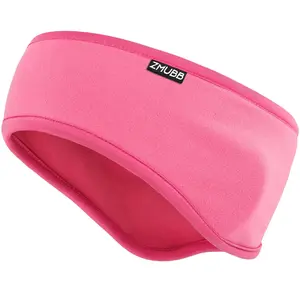Fleece Ear Warmers for Men Women - Winter Headband Ear Muffs Ear Covers for Cold Weather Running Cycling Ski (rose pink)
