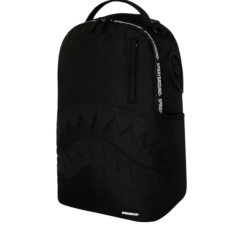 Sprayground Black White Tape Backpack book bag