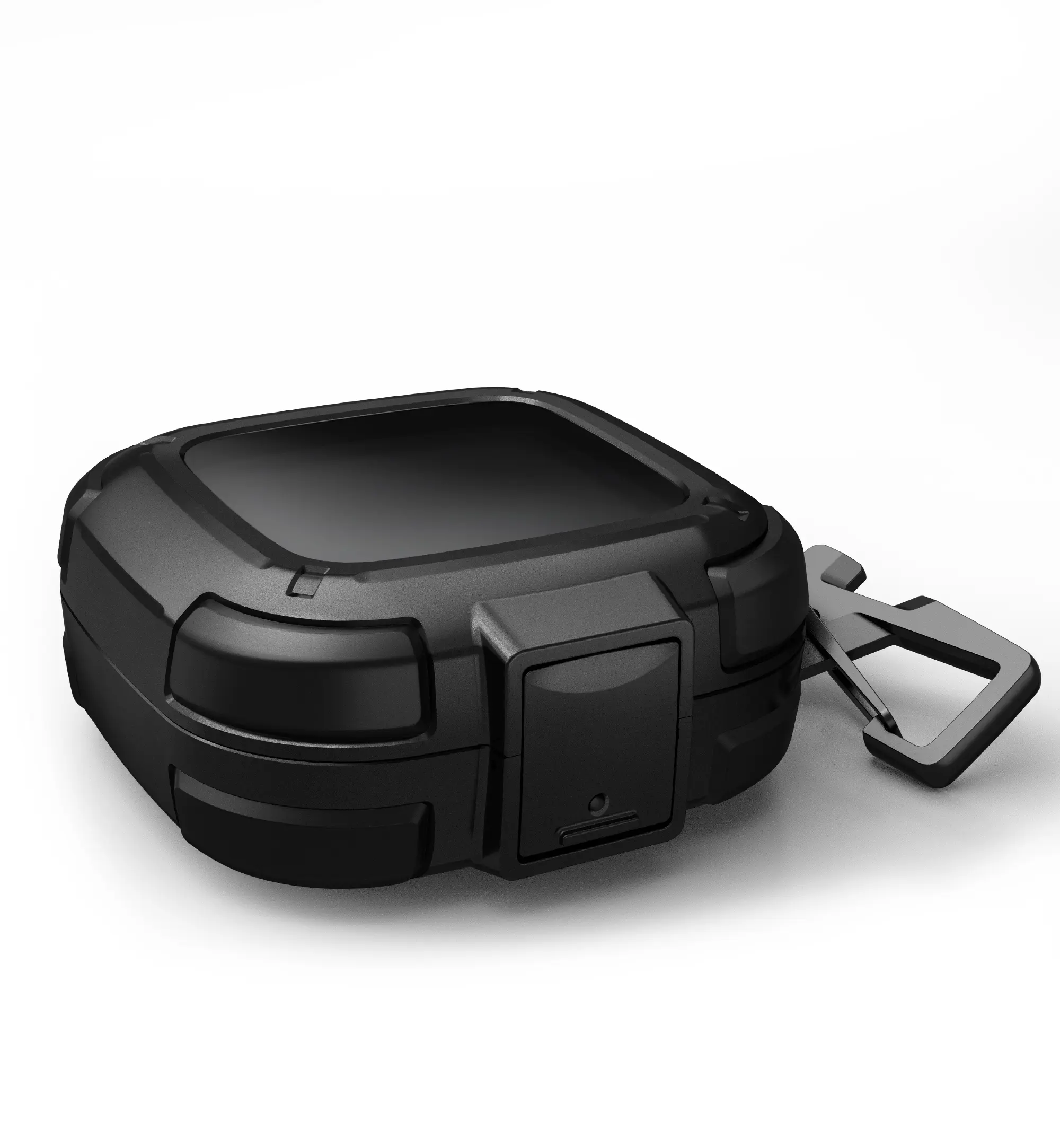 [ONLY CASE, NOT Buds Included]Dexnor for SHOKZ OpenFit Air Case with Drop-Proof Lock, Shockproof Rugged Bumper Cases Protective Cover with Carabiner & Keyring & Cleaner Kit
