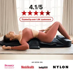 StretchPad Massage Mat | Heated Full-Body Stretching Massager for Back, Neck | Yoga Stretch Mat with Heat & Air Compression | Mobility, Flexibility, Pain Relief, Muscle Recovery | Premium Foldable Massage Mat For Whole Body Tension Release