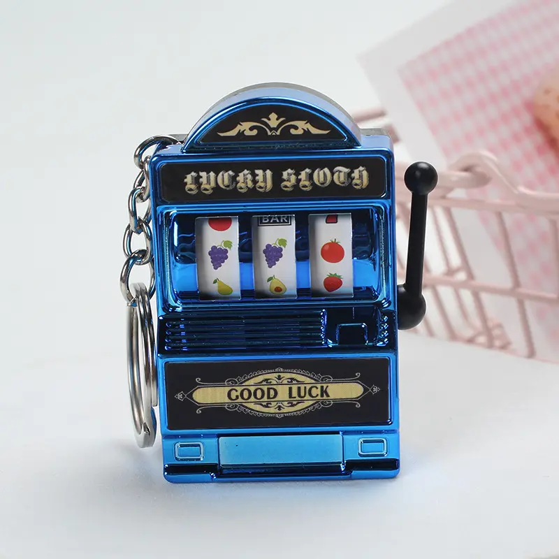 Fruit Machine Keychain - Electroplated Blue