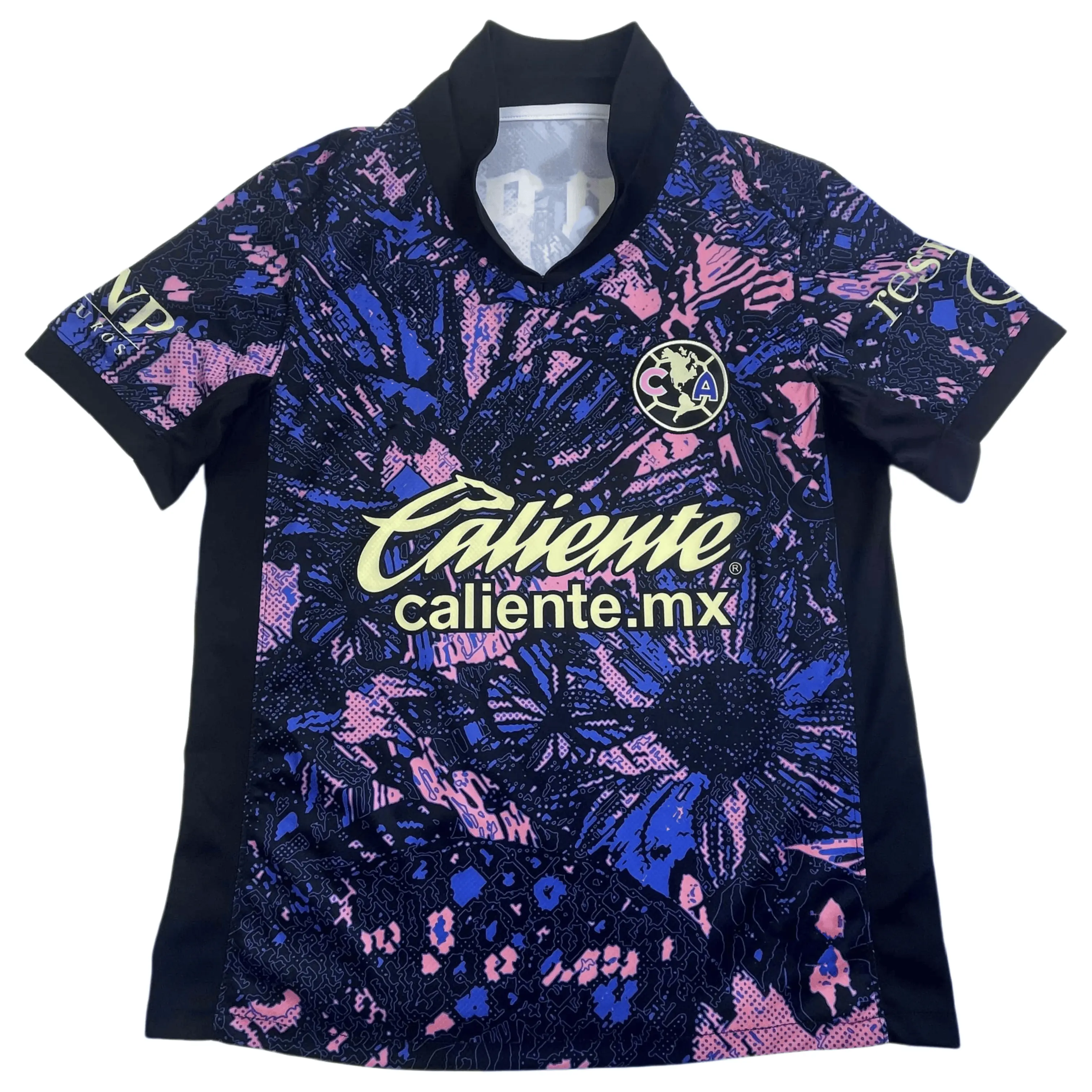 2024 2025 Special Retro Black Purple Pink Floral Short Sleeved Soccer Jersey