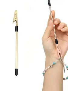 Bracelet Helper Adjuster Tool, Stainless Steel Bracelet Link Pin Tool, Fastening and Hooking Equipment for Jewelry Bracelet Necklace