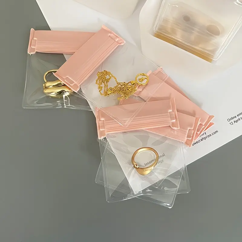 10pcs Anti-Oxidation Jewelry Storage Bags - Sealed Display Pouches for Earrings, Rings, Necklaces, Bracelets - Ideal for Travel & Gifting, No Power Needed, Versatile Packaging Solution, Versatile Organizer