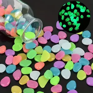 1200pcs Glow-In-The-Dark Stones, Non-Toxic Luminous Pebbles, Outdoor Garden Pathway Decor, Landscape Lighting Stones, Garden Aesthetics