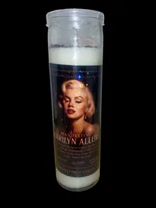 Marilyn Allure Luxury Soy Crystal Candle 100% Soy Wax 80 Hour Burn Time Handcrafted by La Salma Wax & Wix Pink Rose Wild Lily Sweet Violets Scent Fruits Ornaments Aroma Perfume Decoration