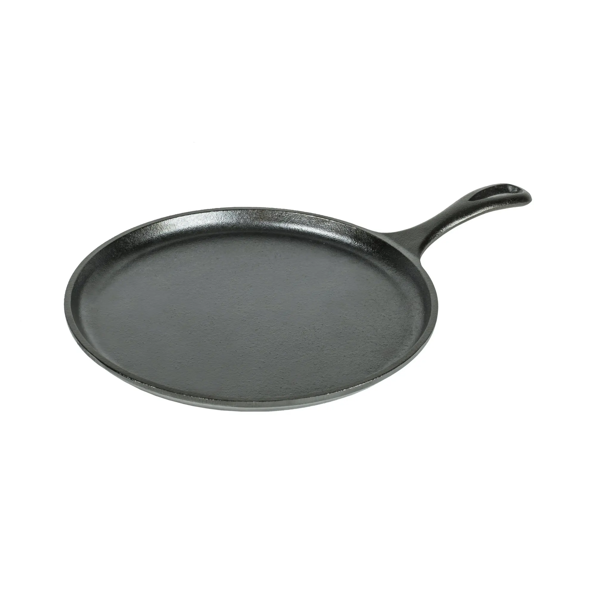 Lodge 10.5" Cast Iron Griddle & Comal, Seasoned Nonstick Flat Top Pan for Pancakes, Tortillas & Vegetables, Stove, Oven, Grill & Campfire