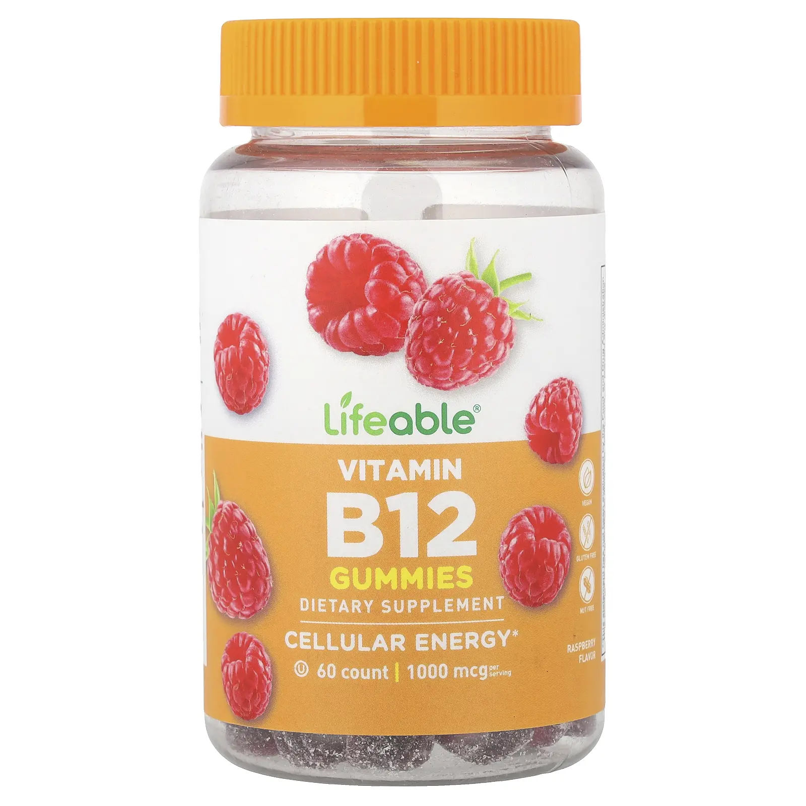 Lifeable Vitamin B12 Gummies, Raspberry, 60 Gummies (500 mg per Gummy) Lifeable Vitamin B12 Gummies, Raspberry, 60 Gummies (500 mg per Gummy)