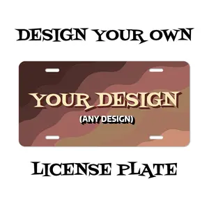 DESIGN YOUR OWN Custom License Plate! Car Accessories, Unique Gifts - Lightweight Aluminum custom  plate