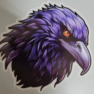 Bored Paracord Raven Decal - High Quality UV and Fade Resistant Vinyl Sticker, 4 inch x 4 inch, Home Decor, Decorative Sticker