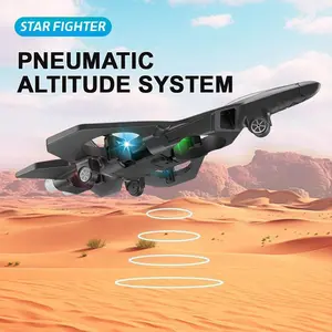Remote Control Jet Plane with Lights, 360° Roll, Indoor Outdoor RC Airplane Toy for Kids, Rechargeable Electric Aircraft