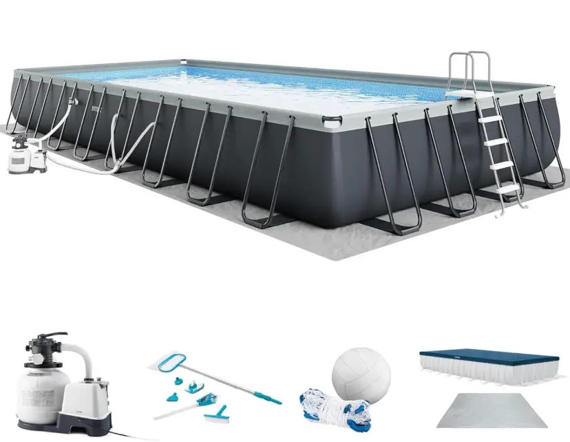 INTEX 26377EH Ultra XTR Deluxe Rectangular Above Ground Swimming