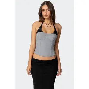 Jara Layered Lace Halter Corset