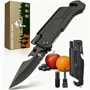 Purple Dragon ,6in1 Kitchen Fruit Knife , Knife with G10 Handle,Versatile Folding Pocket Knife, For Outdoor Camping Hiking, Gifts for Men