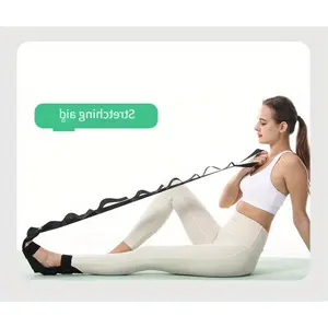 Oxford Fabric Resistance Band - Adjustable Yoga Stretch Rope for Legs Feet Flexibility - Home Workout Pilates Physical Therapy