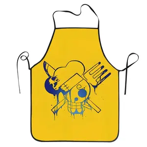 1 pc Bib Sanji Pavilion Apron for Men Women Adult Chef Cooking Kitchen Spoof Funny Tablier Cuisine Painting