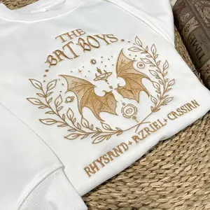 The Bat Boys Embroidered Sweatshirt, Acotar Merch Shirt, The Night Court Sweatshirt, A Court of Thorns and Roses Rhysand Cassian Azriel