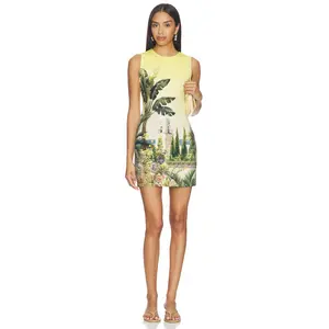 Alice + Olivia Wynell Fitted Mini Dress in Pure Paradise