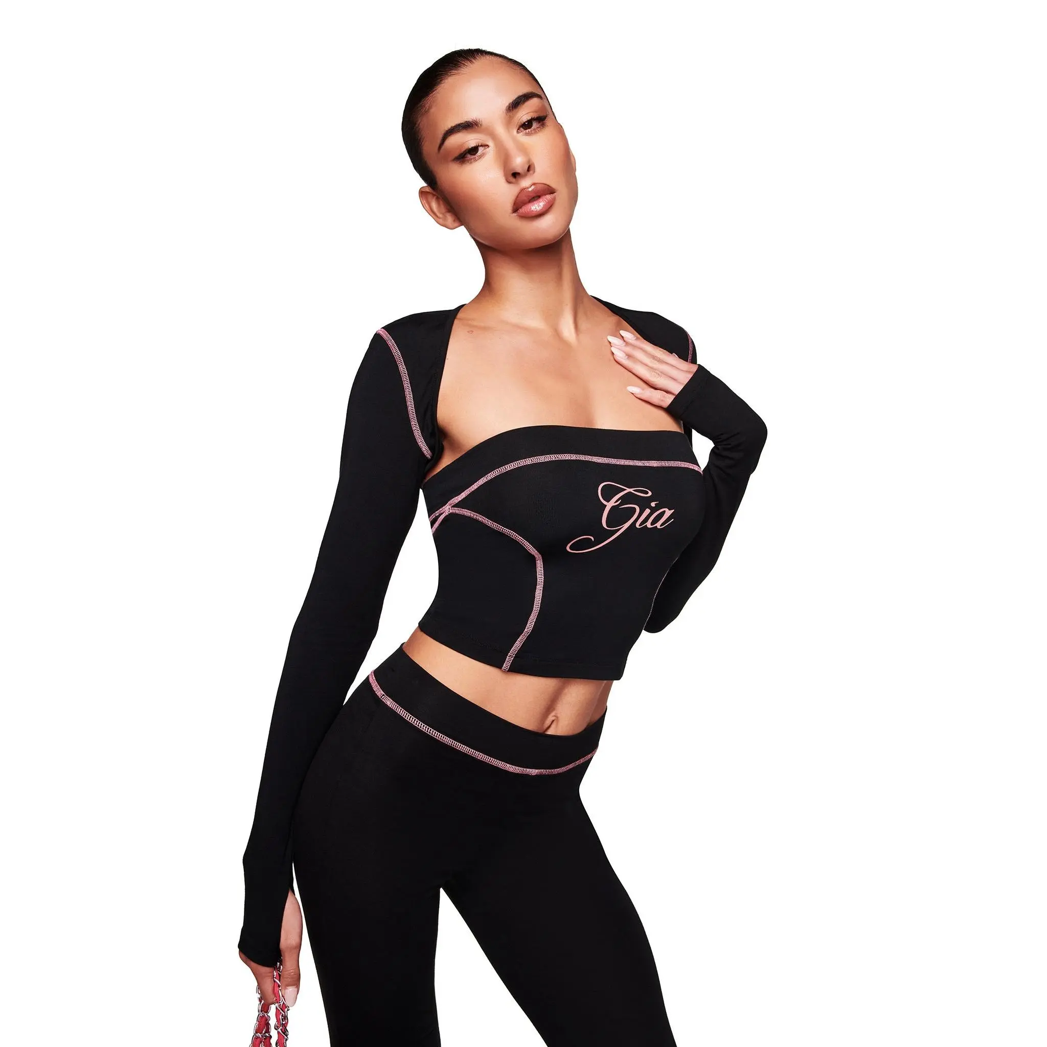 BLARE SHRUG - BLACK