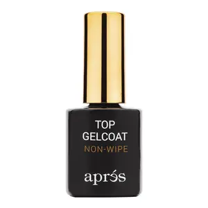 APRÉS Non-Wipe Glossy Top Gelcoat Nail Polish (15ml) - Toluene-Free, Chip-Resistant, Long-Shine Cosmetic Beauty Product for Salon-Speed Manicure Nail Care