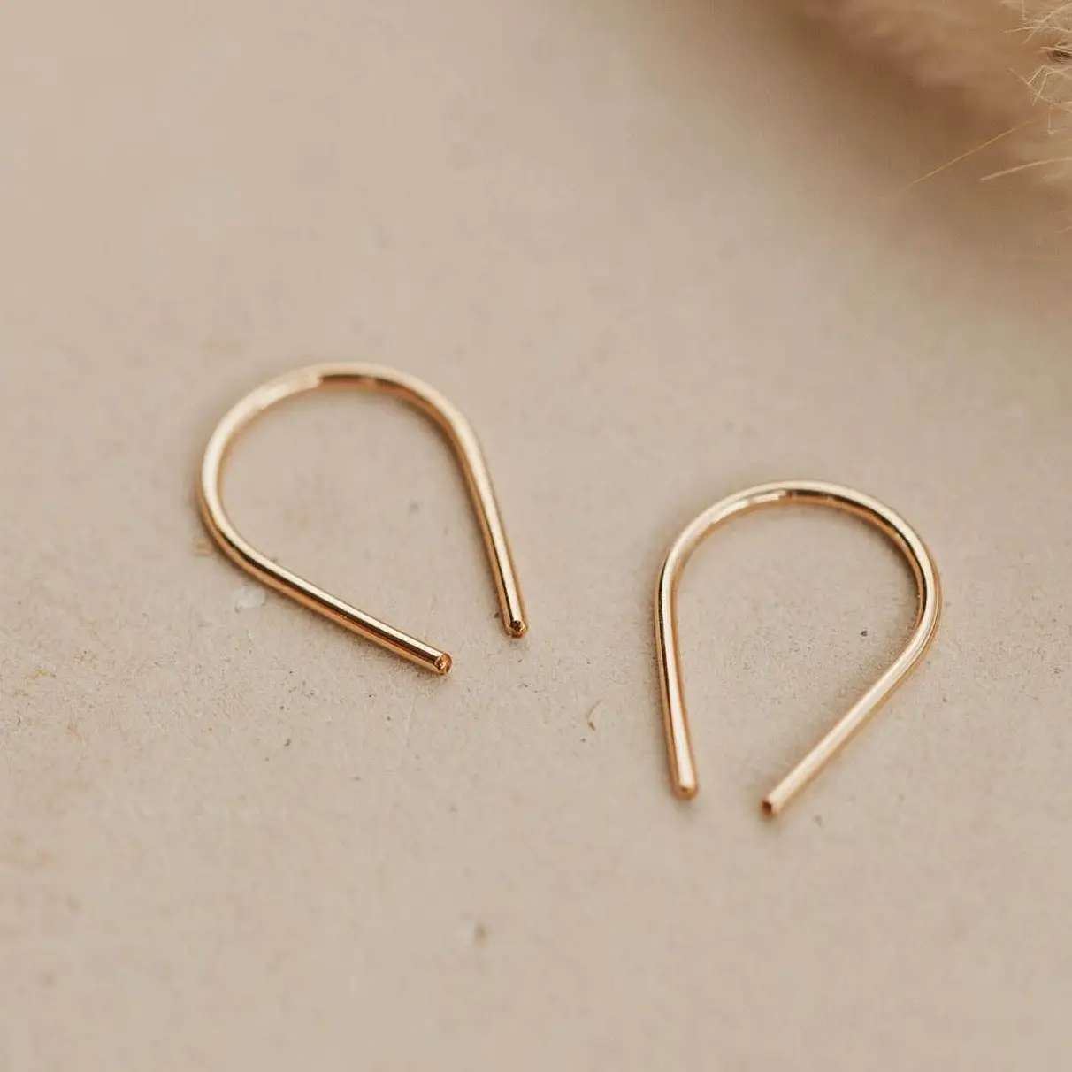 Hello Adorn Tiny Horseshoe Earrings - Any Occassion Dainty Jewelry - Women's Fas...