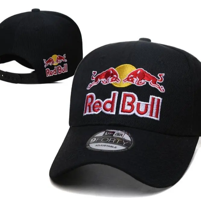 Starlight-red Bull Racing Cap Mens Outdoor Sports Peaked Baseball Cap Car Cap, BlackStarlight-red Bull Racing Cap Mens Outdoor Sports Peaked