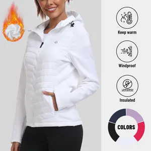 Clear out and get a great deal! MoFiz Womens Lightweight Insulated Hiking Jacket Fleece Lined Thermal Hybrid Softshell Full Zip Winter Fall Running Coat Waterproof Sporty Breathable Outerwear BASIC