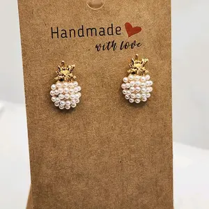Women's Adorable Pineapple Stud Earrings - Metal with Unique Pineapple Design, Dainty Earring for Versatile Outfit