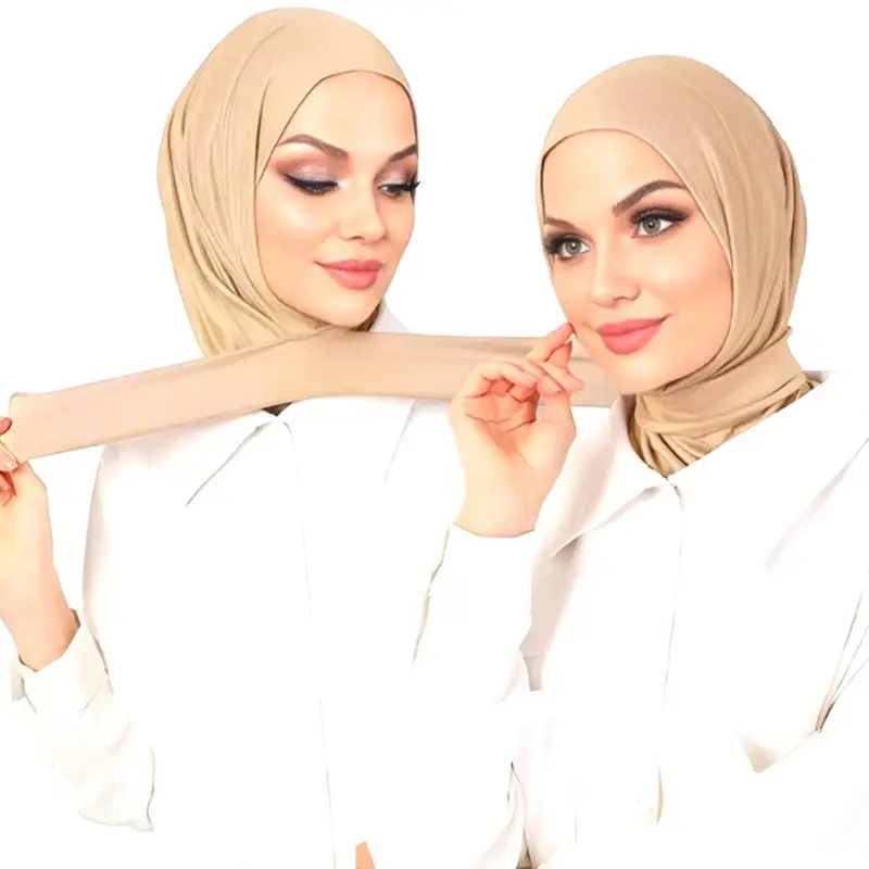 Instant hijab, perfect for sports and exercises, Women's Hijab Turban with Buckle - Adjustable 100% Polyester Headband for Comfortable Daily Wear